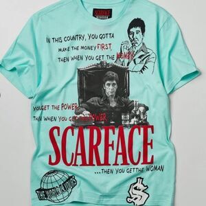 Reason Clothing Scarface Unisex College S/S T-Shirt- Mint